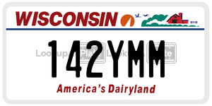 142YMM  license plate in WI