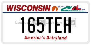 165TEH  license plate in WI