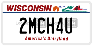 2MCH4U  license plate in WI