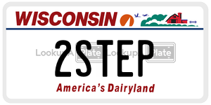 2STEP license plate in Wisconsin