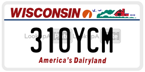 310YCM  license plate in WI