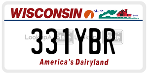 331YBR  license plate in WI