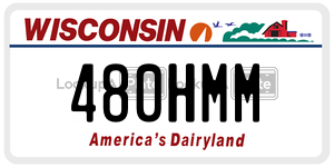 480HMM  license plate in WI