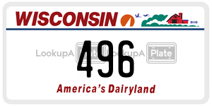 496  license plate in WI