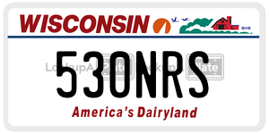 530NRS  license plate in WI