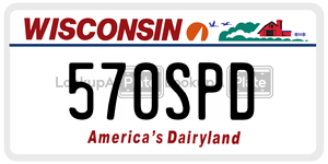570SPD  license plate in WI