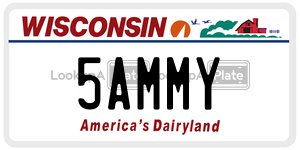 5AMMY  license plate in WI