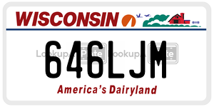 646LJM license plate in Wisconsin