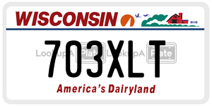 703XLT  license plate in WI
