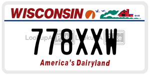 778XXW  license plate in WI