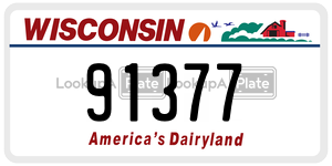 91377 license plate in Wisconsin
