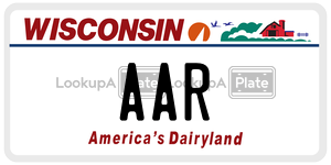 AAR  license plate in WI