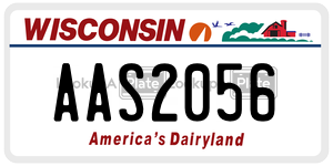 AAS2056  license plate in WI