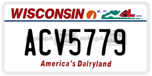 ACV5779 license plate in Wisconsin