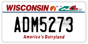 ADM5273  license plate in WI