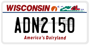ADN2150  license plate in WI