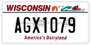 AGX1079  license plate in WI