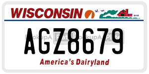AGZ8679  license plate in WI