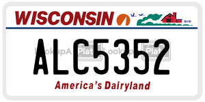 ALC5352  license plate in WI