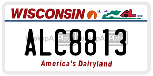 ALC8813  license plate in WI