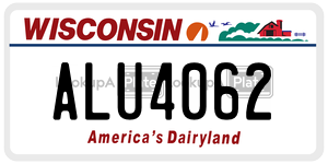 ALU4062  license plate in WI