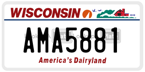 AMA5881  license plate in WI
