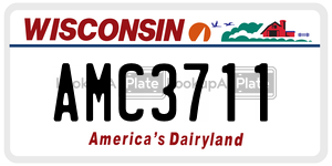 AMC3711  license plate in WI