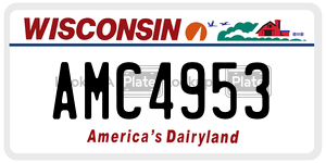 AMC4953  license plate in WI