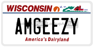 AMGEEZY  license plate in WI