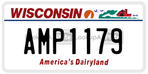 AMP1179  license plate in WI