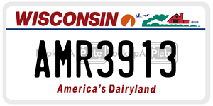 AMR3913  license plate in WI