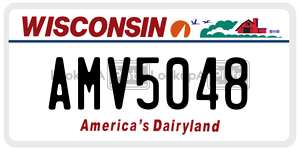 AMV5048  license plate in WI