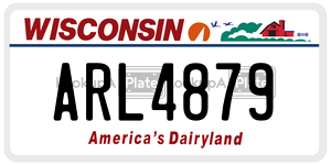ARL4879  license plate in WI