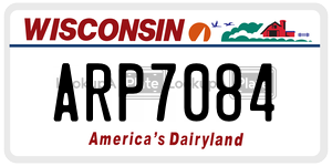 ARP7084  license plate in WI