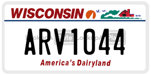ARV1044  license plate in WI