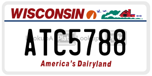 ATC5788  license plate in WI