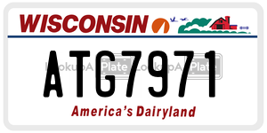 ATG7971  license plate in WI