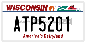 ATP5201  license plate in WI