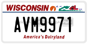 AVM9971  license plate in WI