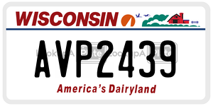 AVP2439  license plate in WI