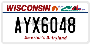 AYX6048  license plate in WI