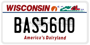 BAS5600  license plate in WI