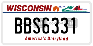BBS6331  license plate in WI