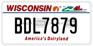 BDL7879  license plate in WI