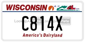 C814X  license plate in WI