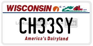 CH33SY  license plate in WI