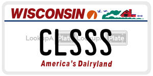 CLSSS  license plate in WI