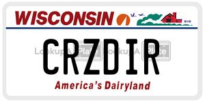 CRZDIR  license plate in WI