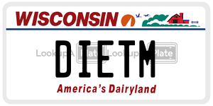 DIETM  license plate in WI
