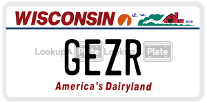 GEZR  license plate in WI